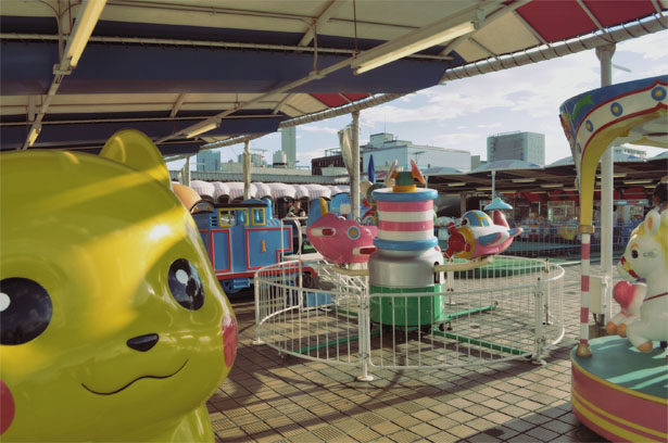 The rooftop playgraund of Matsuzakaya Ueno