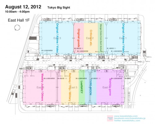 Comiket 82's map East Hall day three