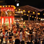 Bon dances at Roppongi Hills square