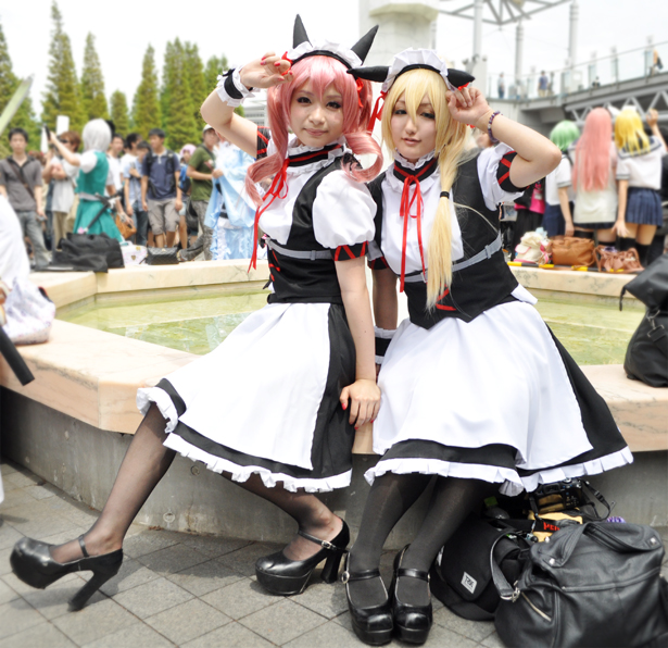 Cosplayers at Comiket 82