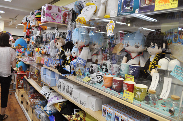 Gintama goods section in Kotobukiya