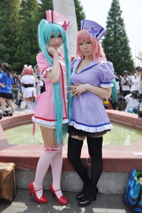 Cosplayers at Comiket 82