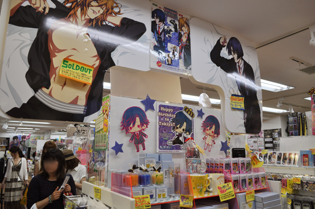 Utapri section in Kotobukiya