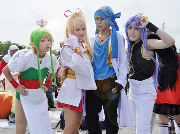 Cosplayers at Comiket 82