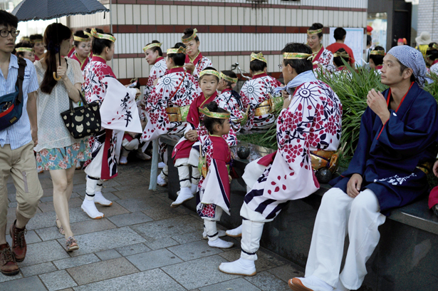 Yosakoi dancers at Omotesando