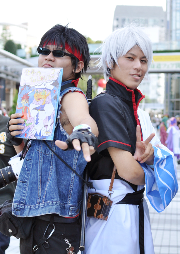 Gintoki and Hijikata cosplay