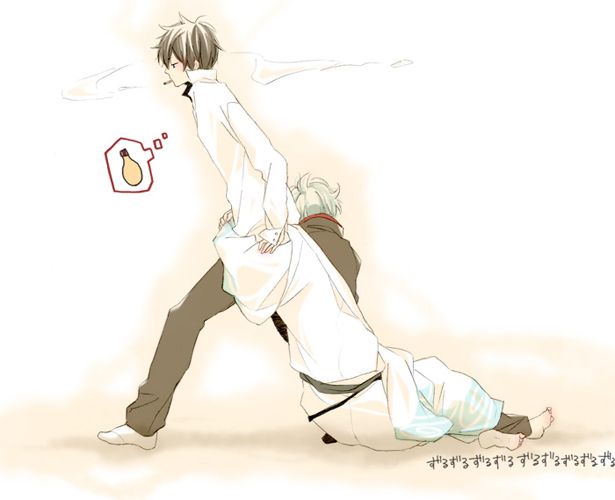 Gintoki and Hijikata by Kaya