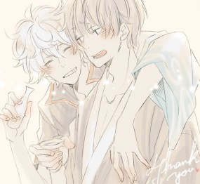 Gintoki and Hijikata by Kaya