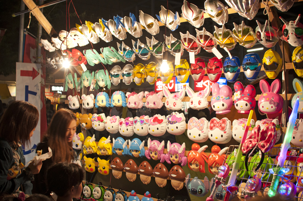 outdoor stand in Kawagoe Matsuri