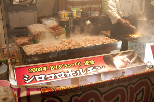 Outdoor stand in Kawagoe Matsuri