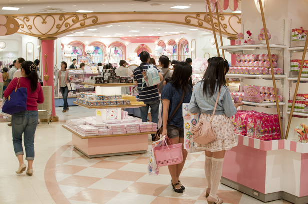 Sanrio goods shop in Sanrio Puroland