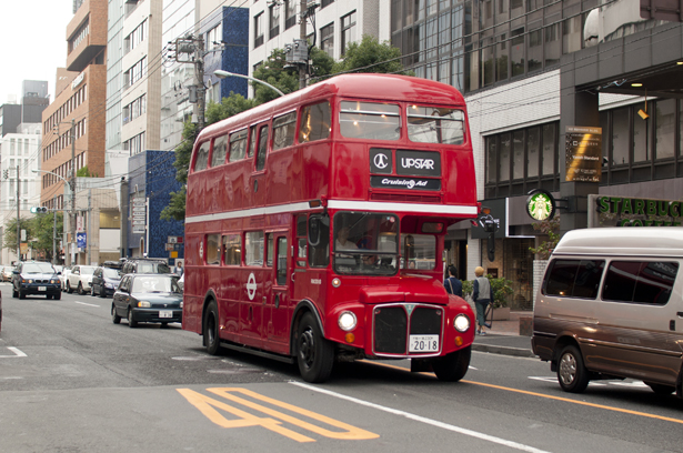 London bus in Tokyo