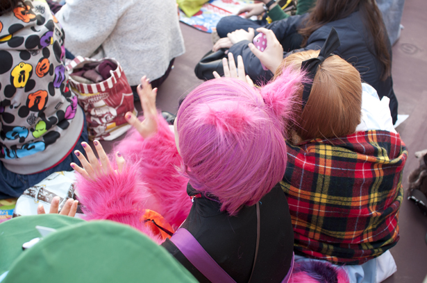 people enjoy costumes in Tokyo Disneyland