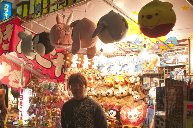 outdoor stand in Kawagoe Matsuri