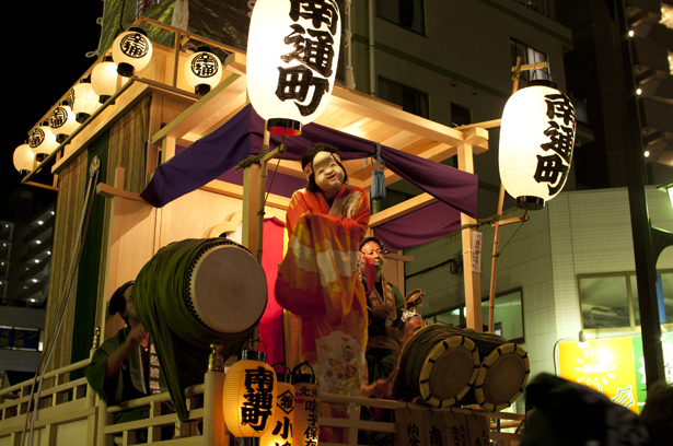 On a float